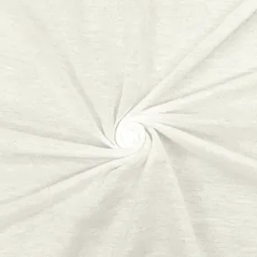 Paper White Solid Cotton Tissue Knit Fabric