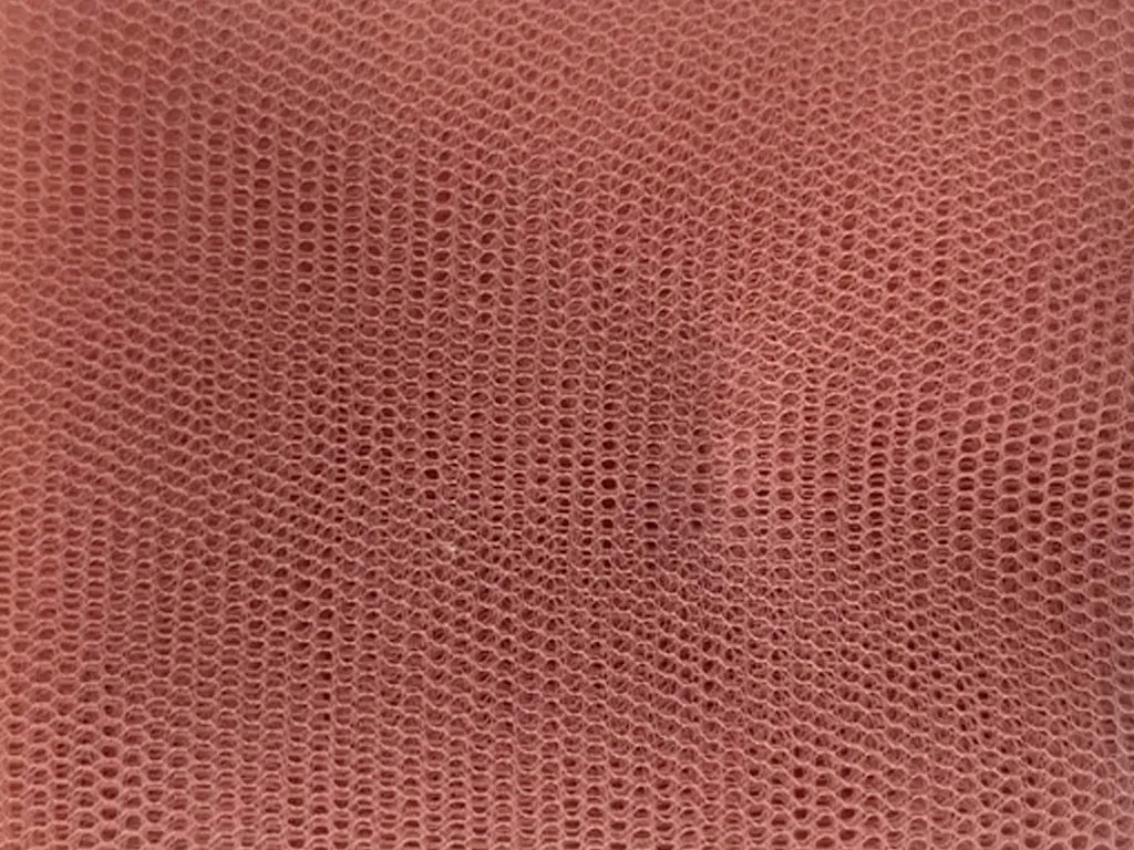 Peach Pink Plain Net Fabric