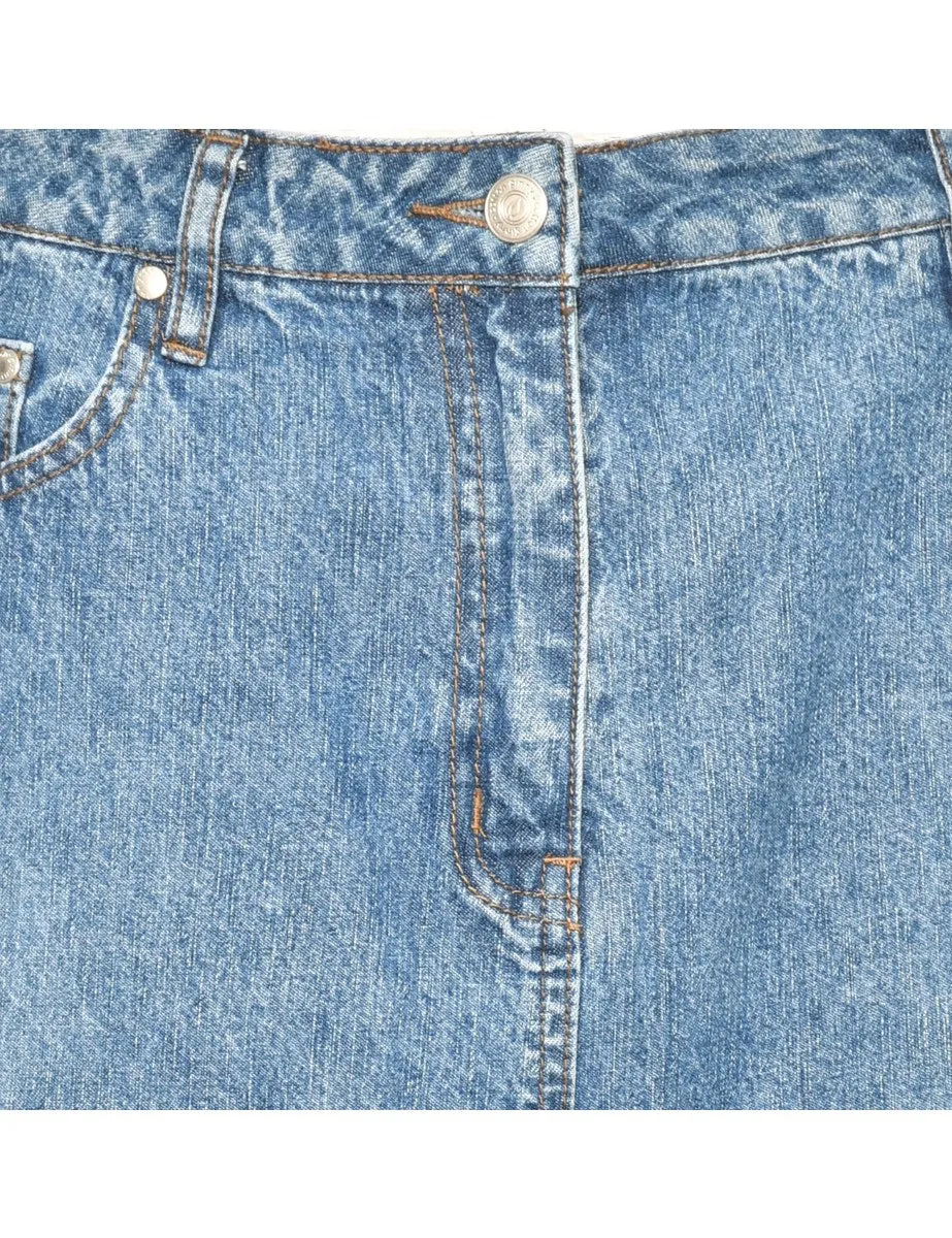 Pencil Shape 1990s Denim Skirt - L
