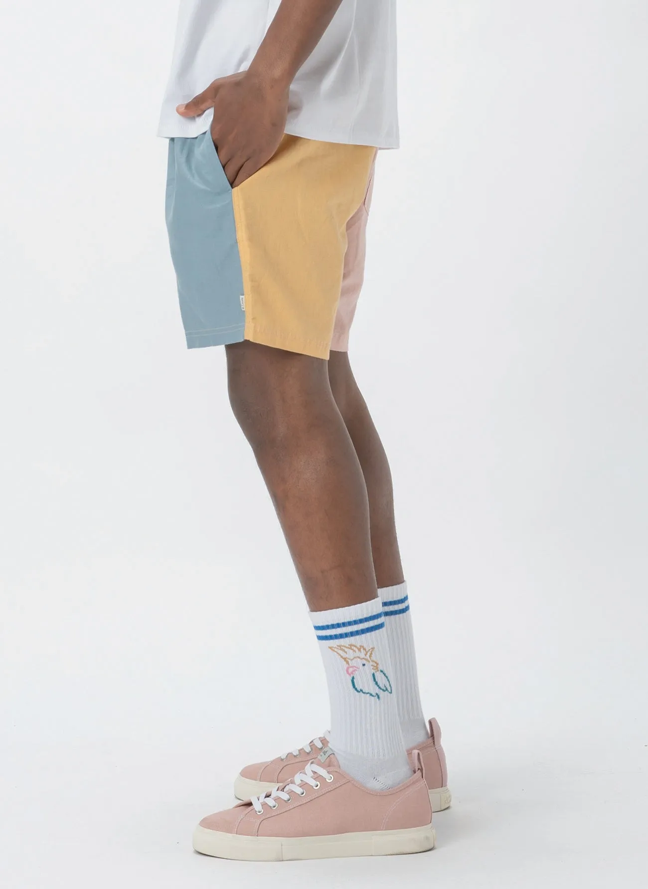 Poolside 17" Short Pastel Colour Block
