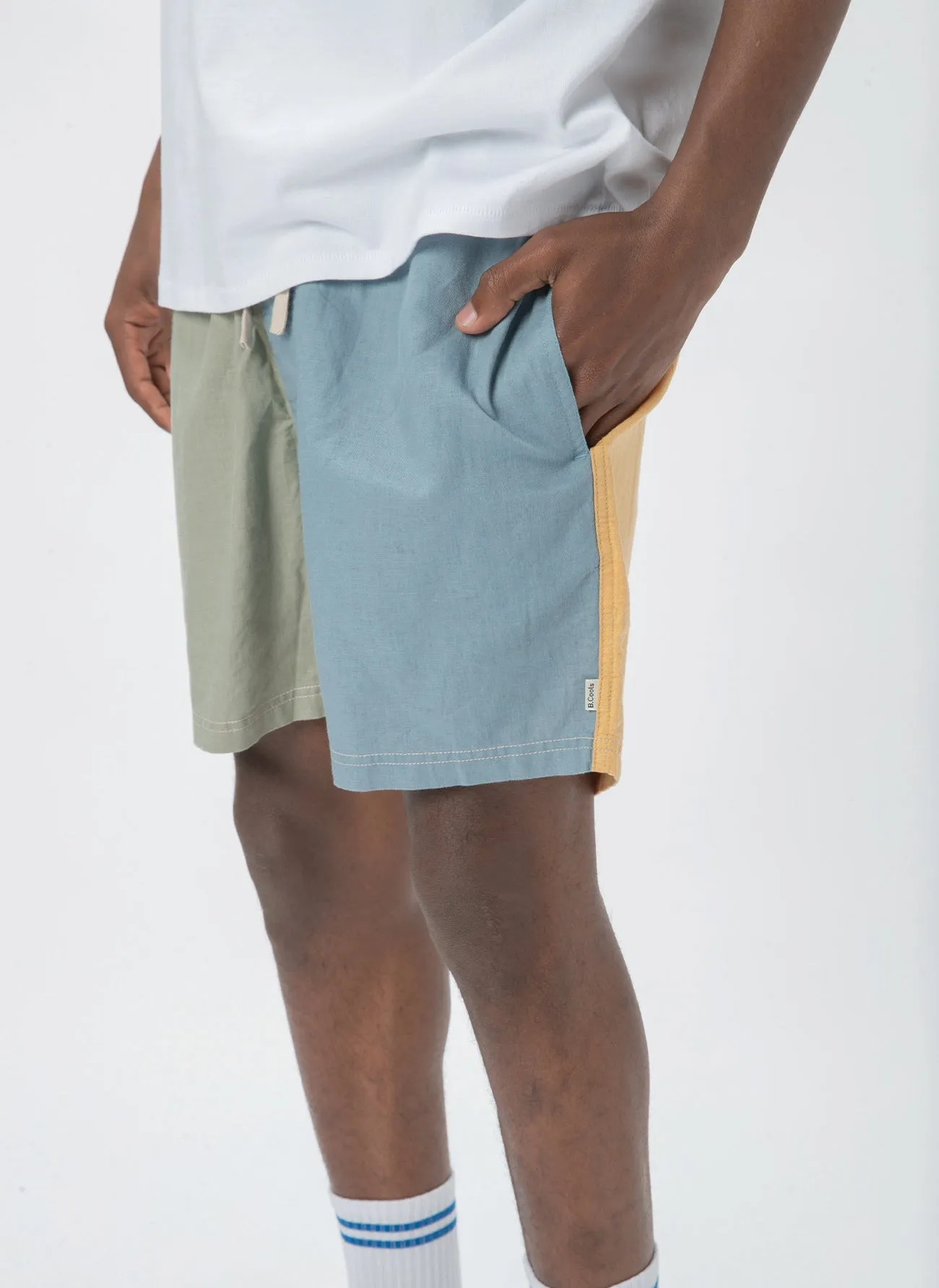 Poolside 17" Short Pastel Colour Block