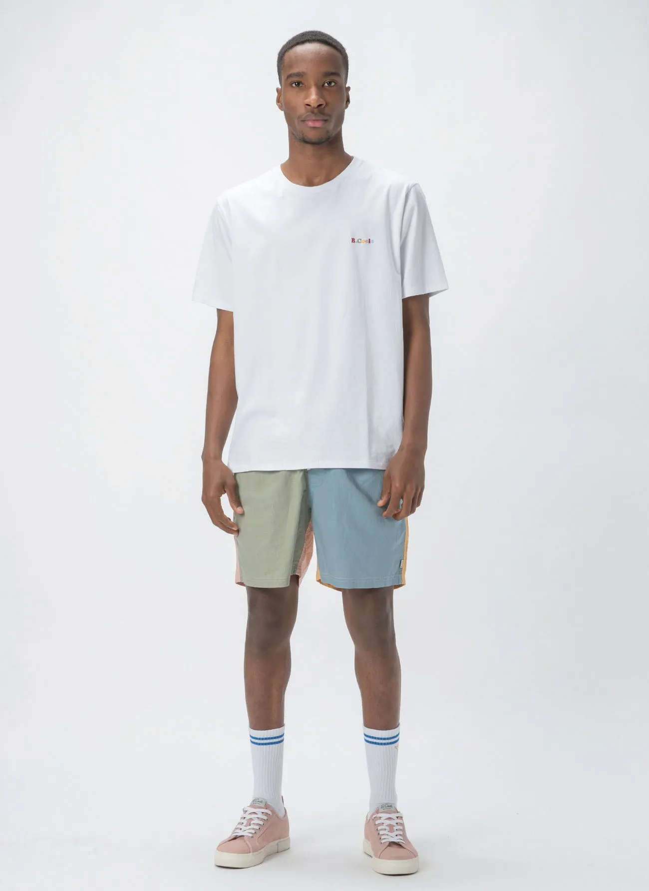 Poolside 17" Short Pastel Colour Block