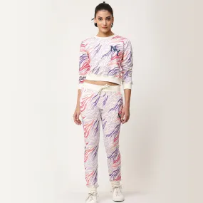 Printed Joggers - Oat