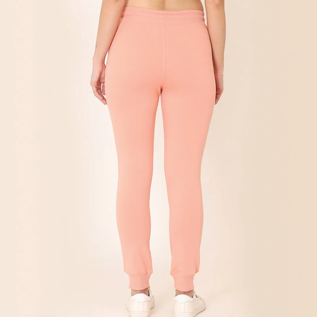 Printed Joggers - Soch Peach