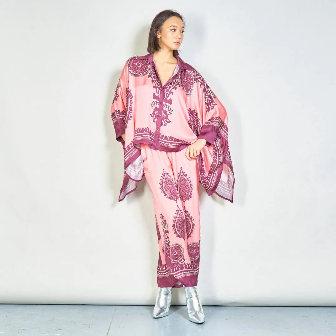 Regal paisley medallion kaftan set wholesale