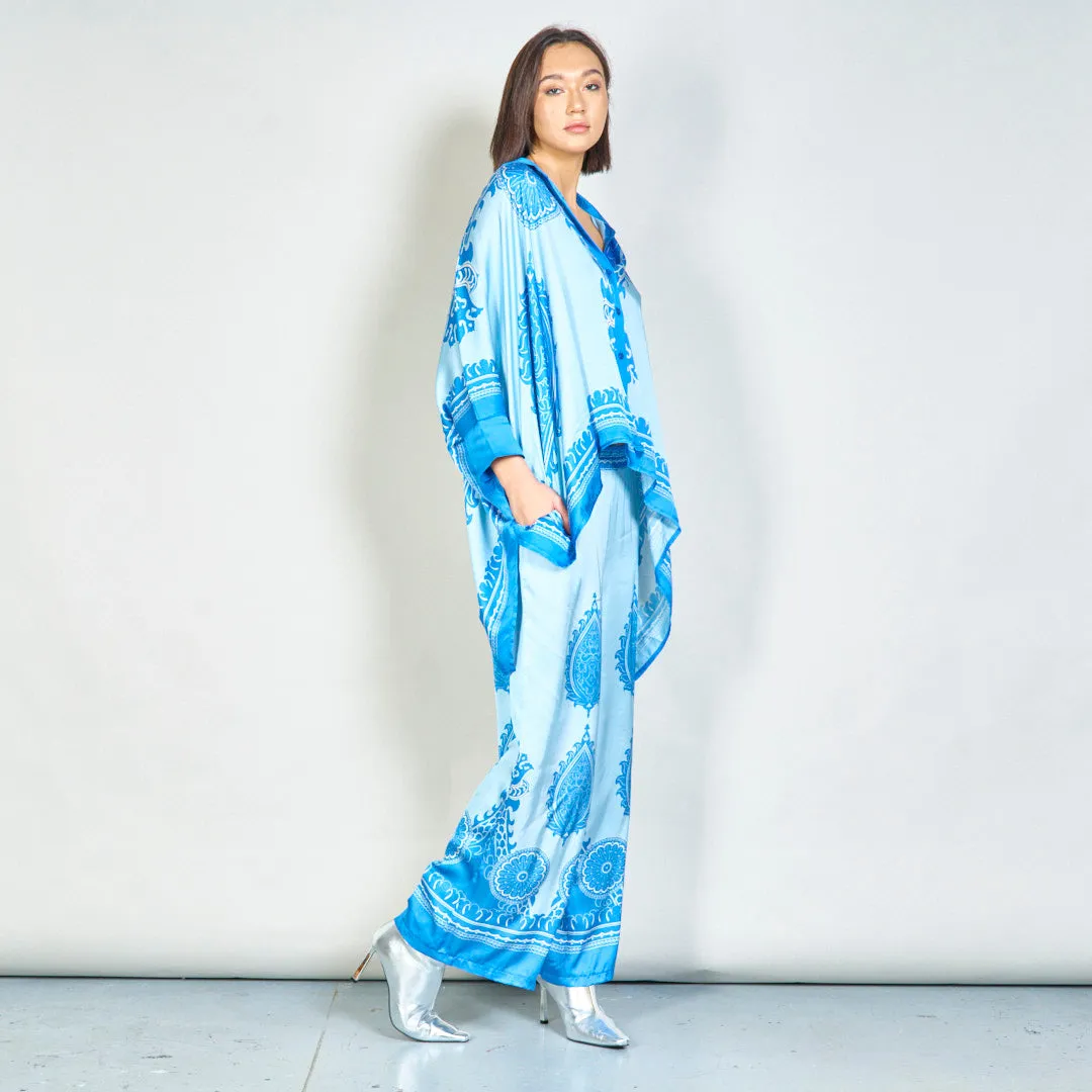 Regal paisley medallion kaftan set wholesale