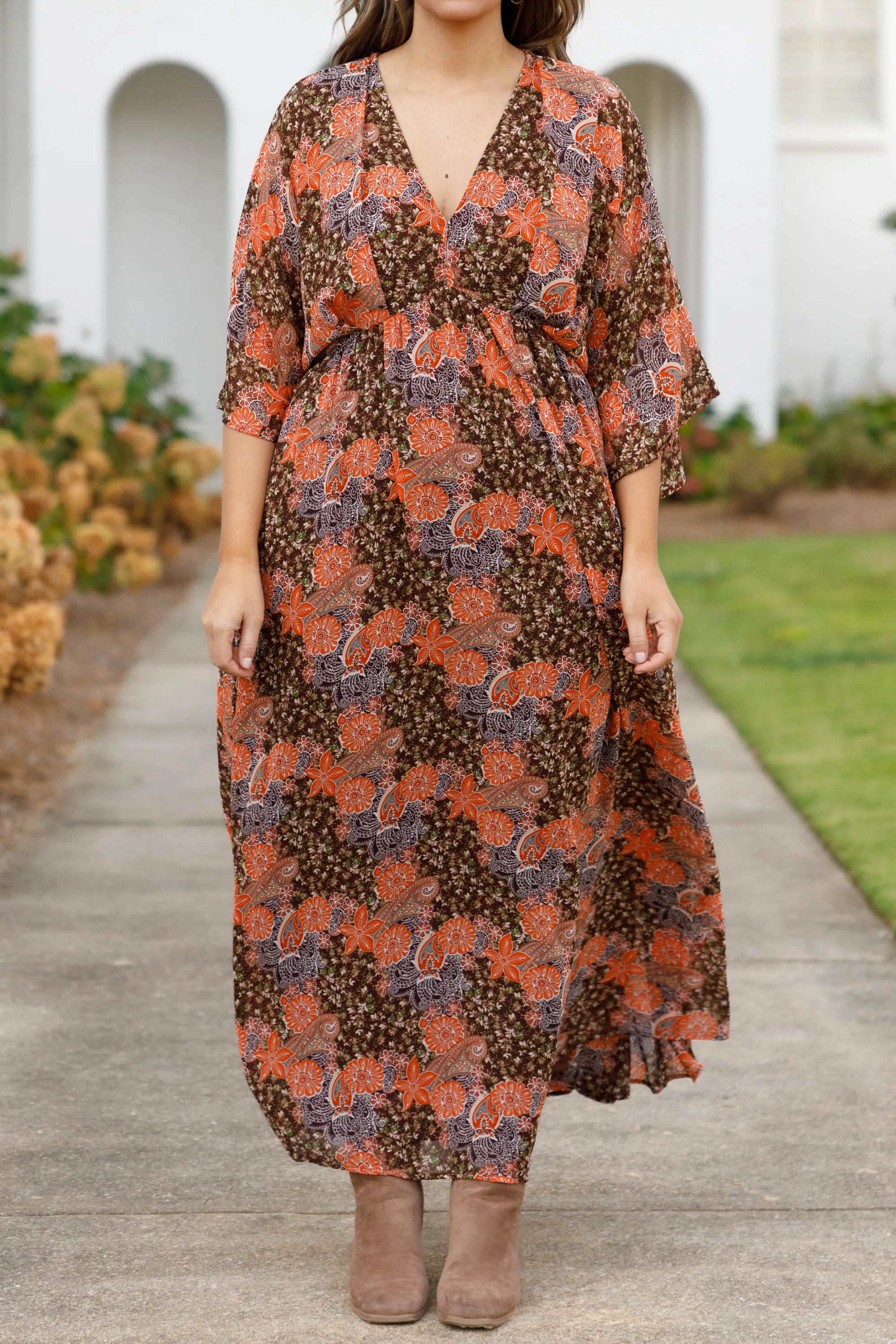 River Banks Dress, Brown