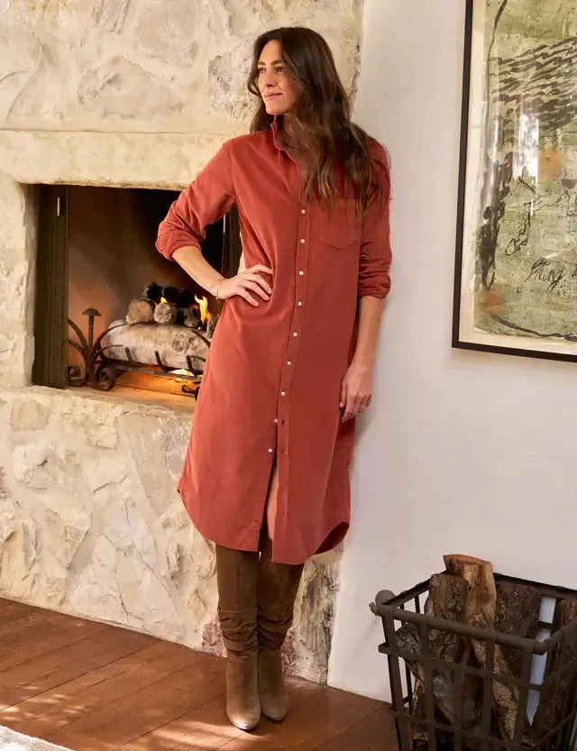 RORY MAXI SHIRTDRESS IN SPICE