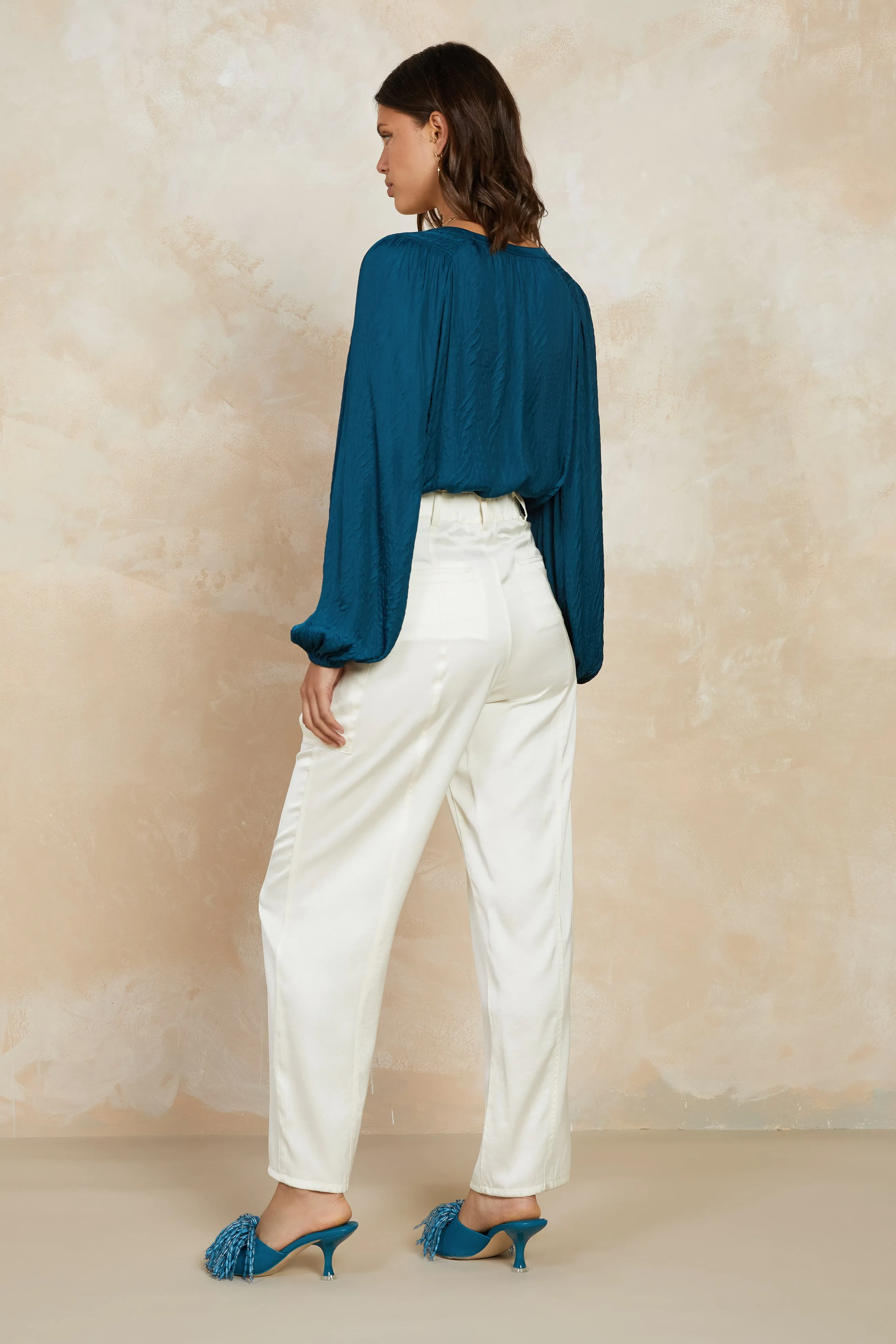 Satin Straight Leg Pants