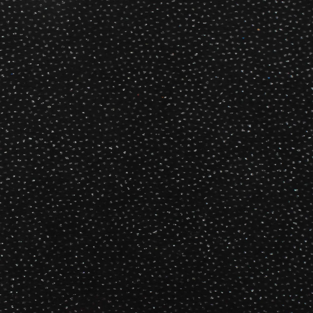Shiny Black-Black Sparkle Confetti Printed Stretch Slinky Knit Fabric