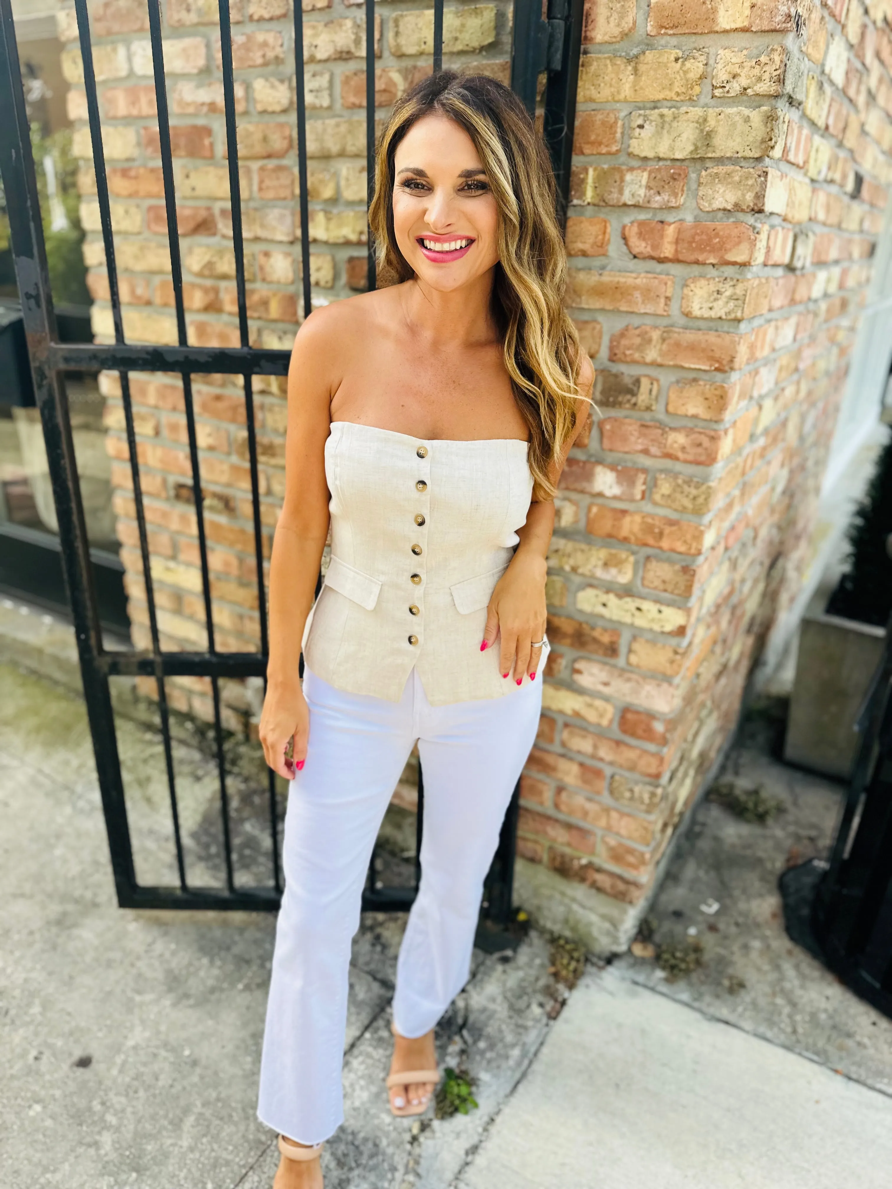 Silena Top- Putty