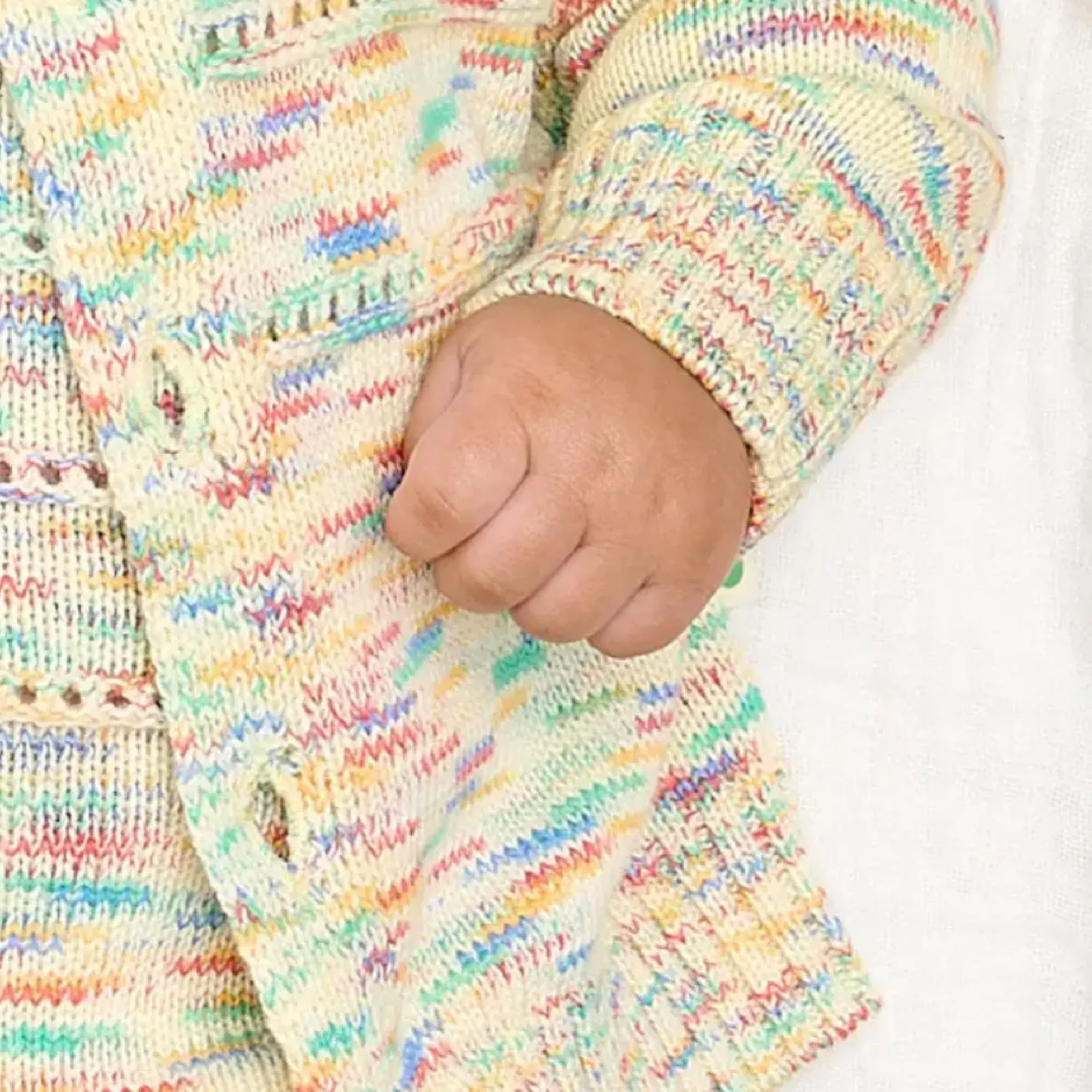 Space Dye Knit Baby Cardigan