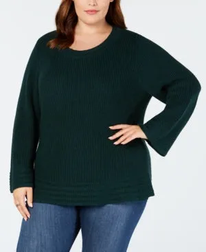 Style & Co. Womens Plus Long Sleeve Scoop Neck Sweater 0X (Revise Color)