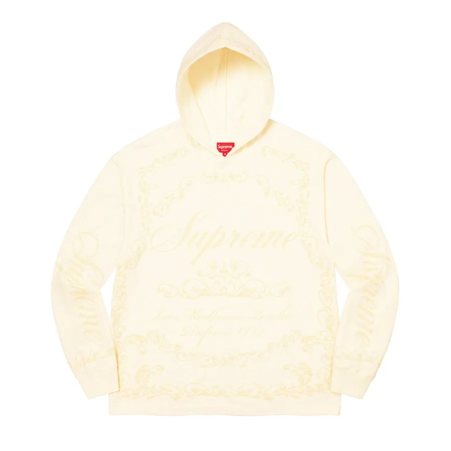 Supreme Celebre Hooded Long Sleeve Top White