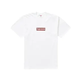 Supreme x Swarovski Box Logo Tee White Red SS19