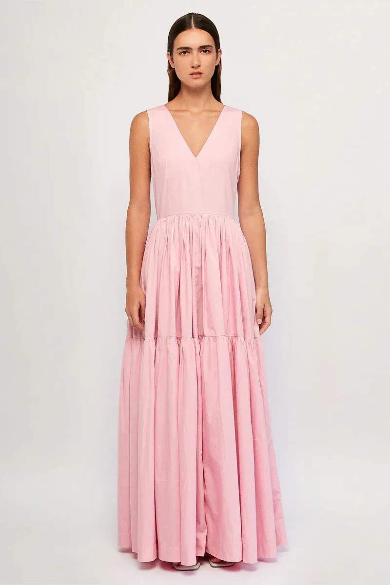 S/W/F V Neck Tiered Maxi