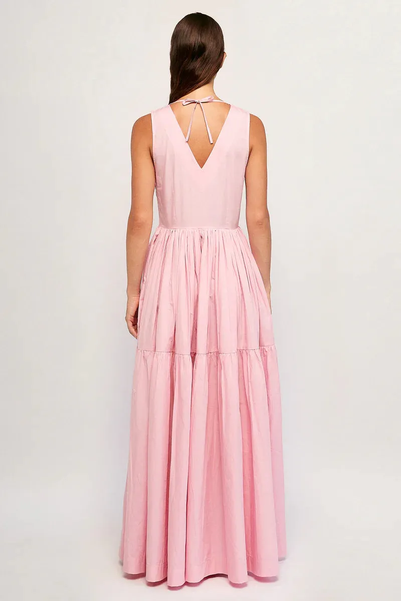 S/W/F V Neck Tiered Maxi