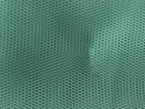 Teal Green Plain Net Fabric