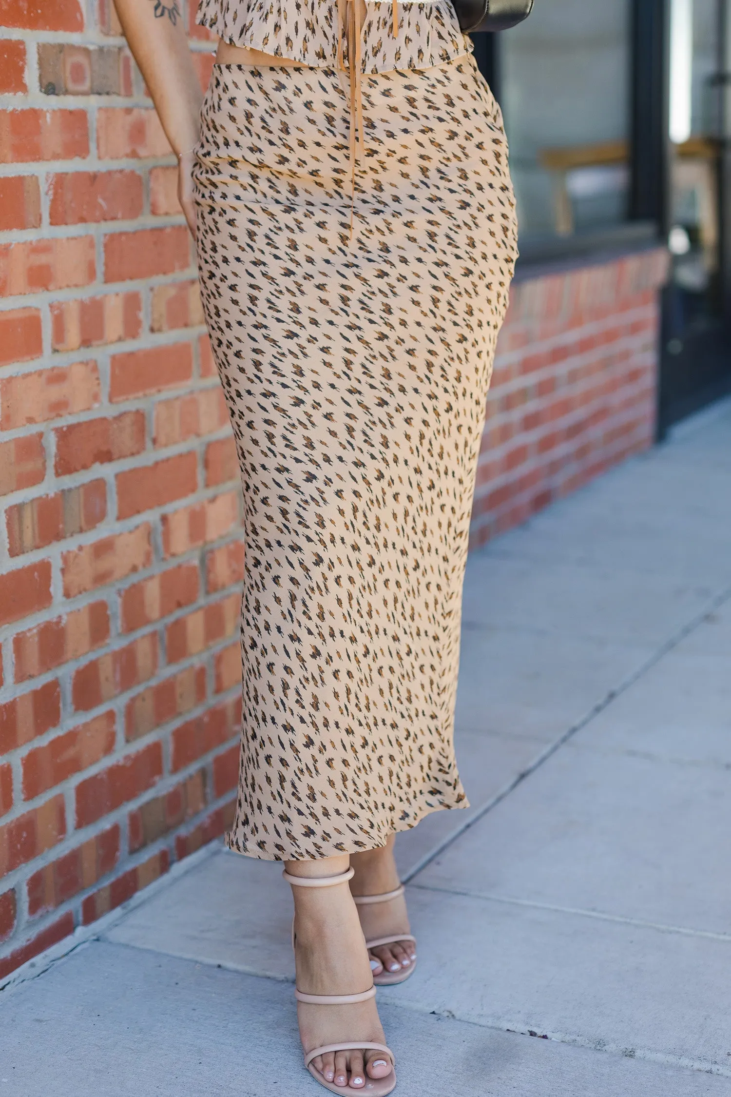 The Running Wild Leopard Print Maxi Skirt