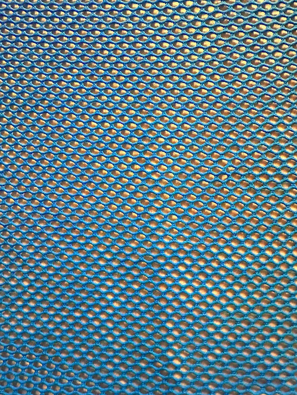 Turquoise Mesh Knit Fabric