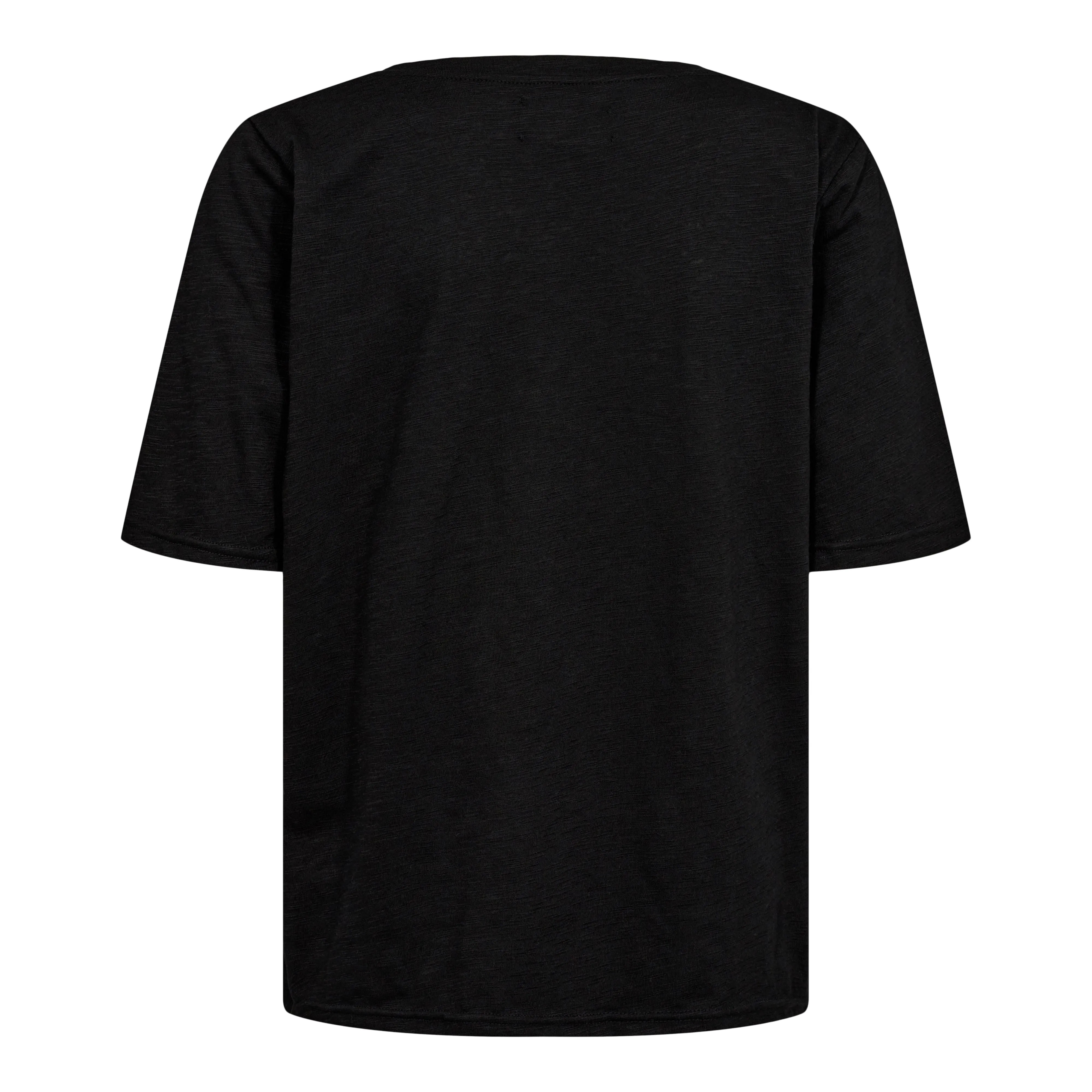 ULLA-SS-VNECK-TSHIRT - BLACK
