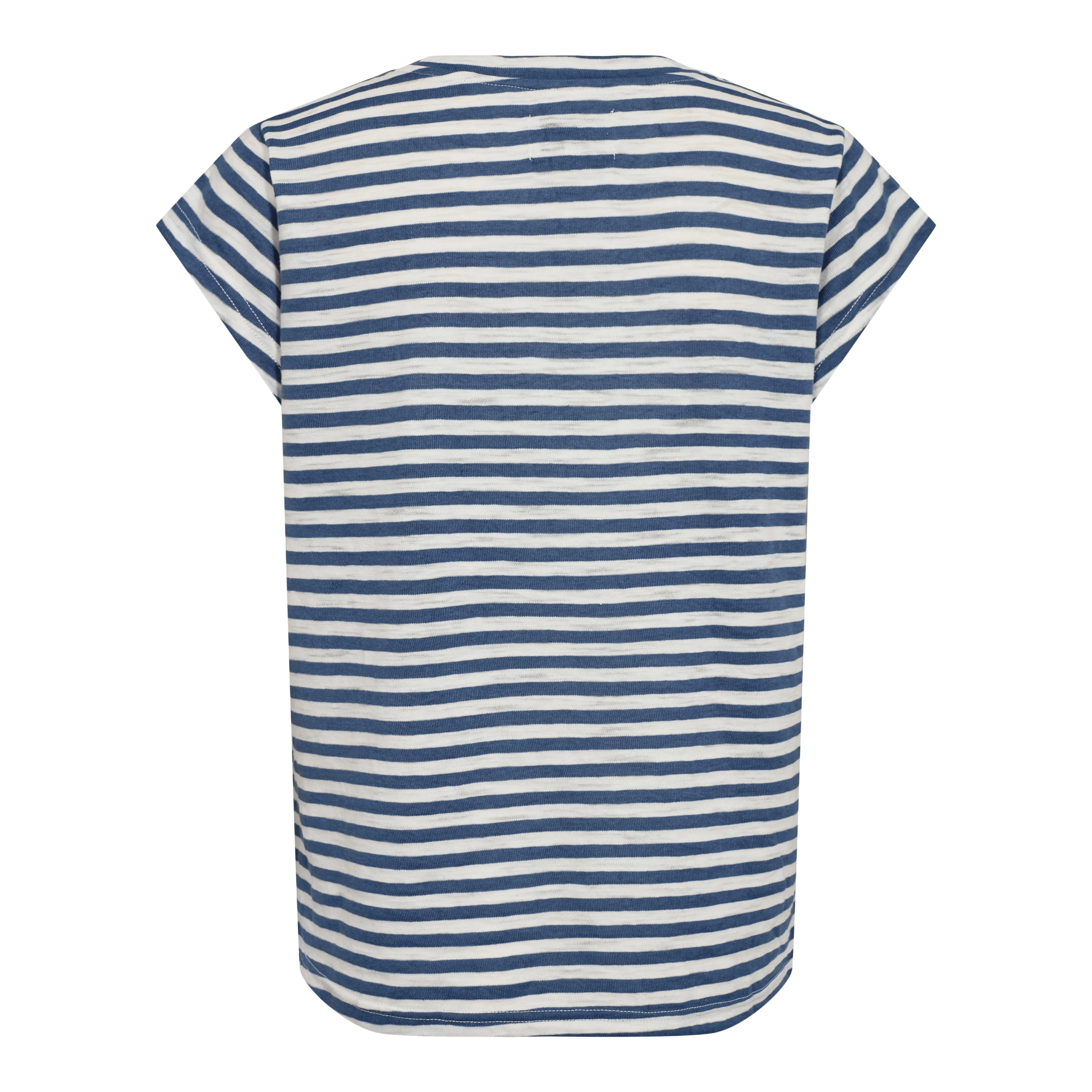 ULLA-STRIPE-TSHIRT - NAVY WHITE STRIPE
