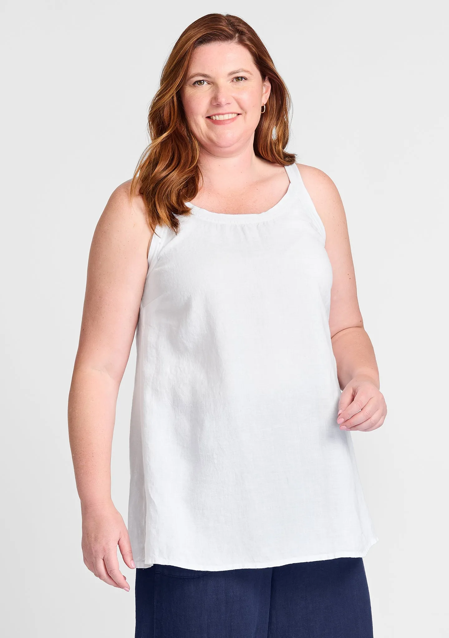 Upward Tank - Linen Tank Top - FINAL SALE