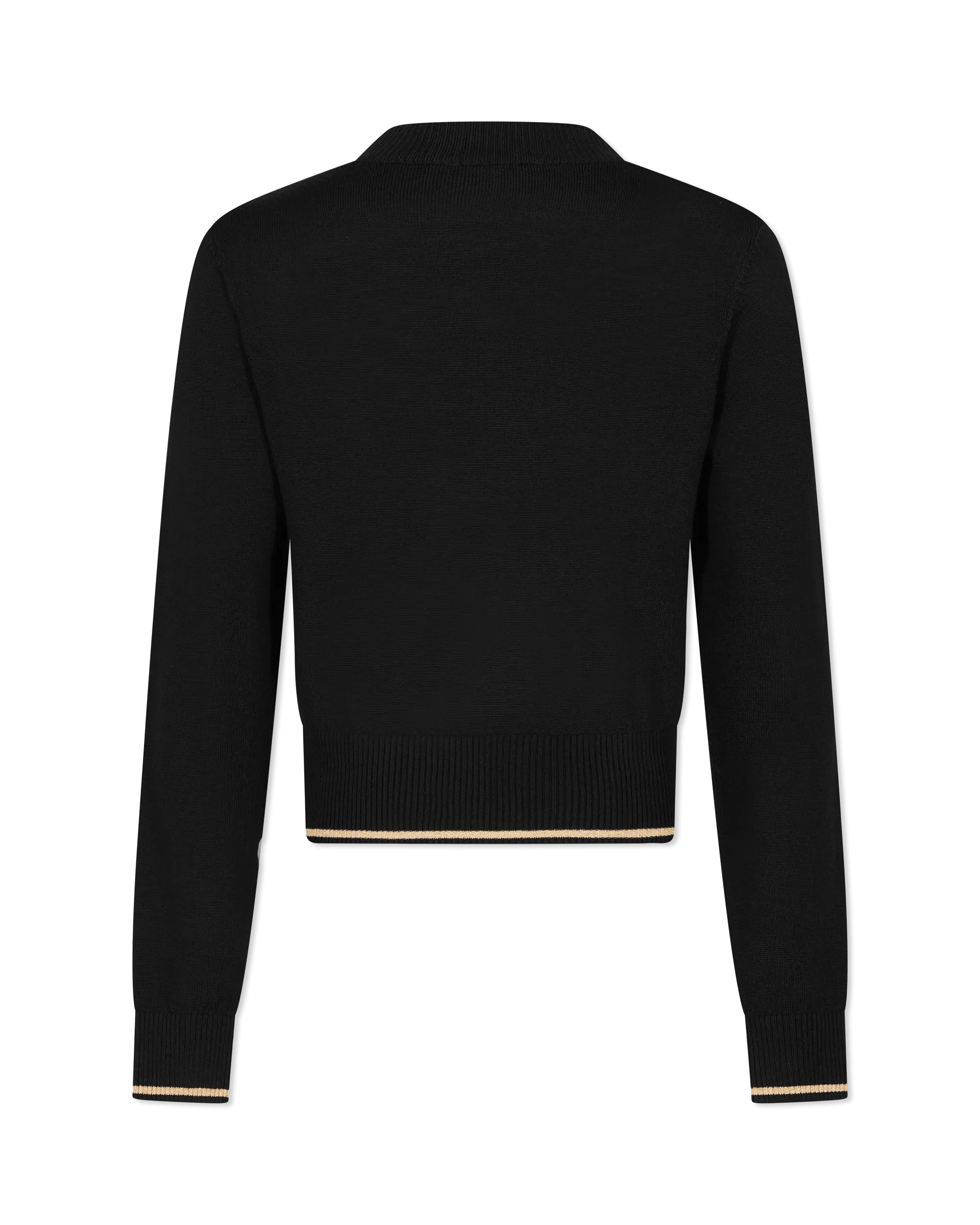 V-Emblem Wool Sweater