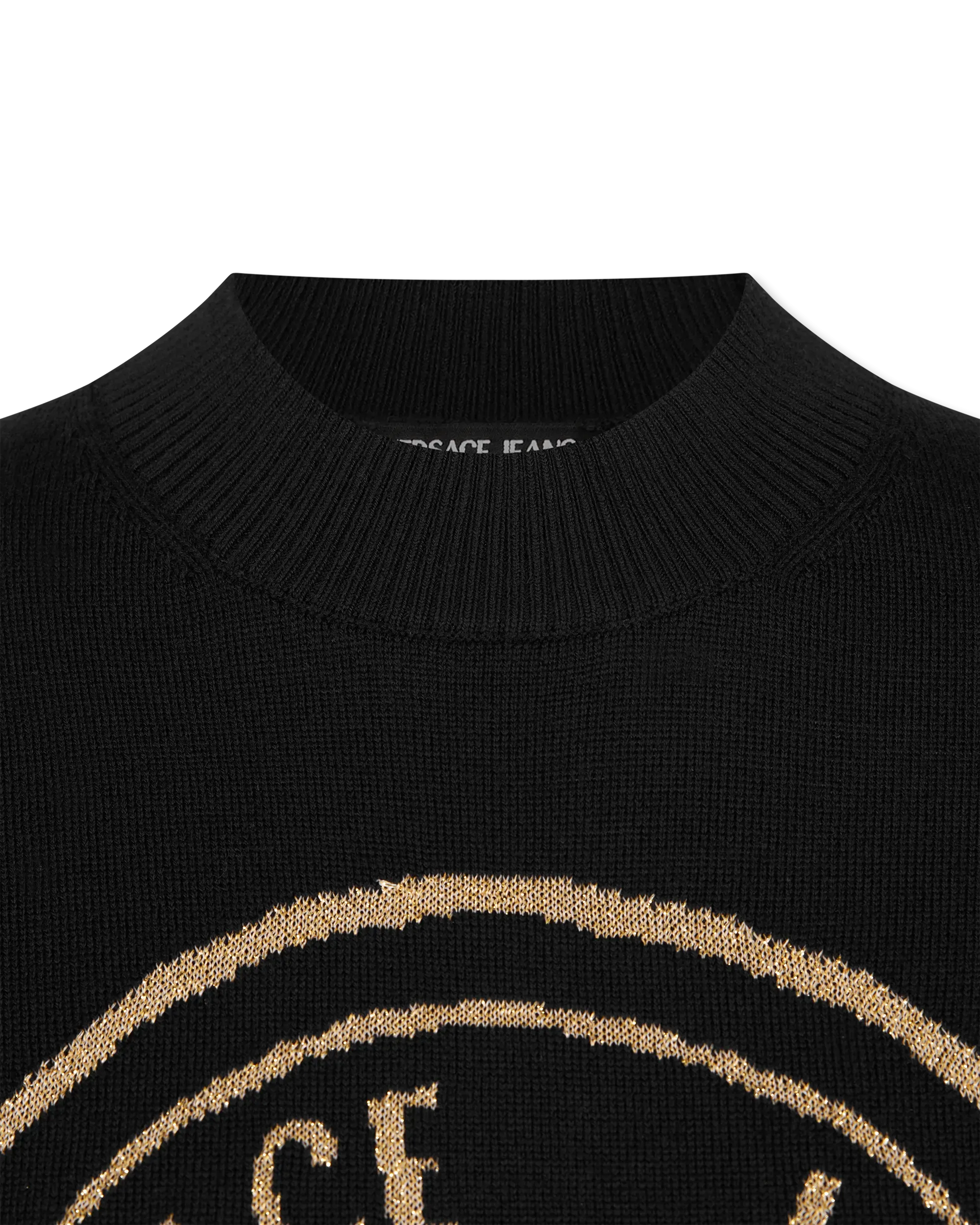 V-Emblem Wool Sweater