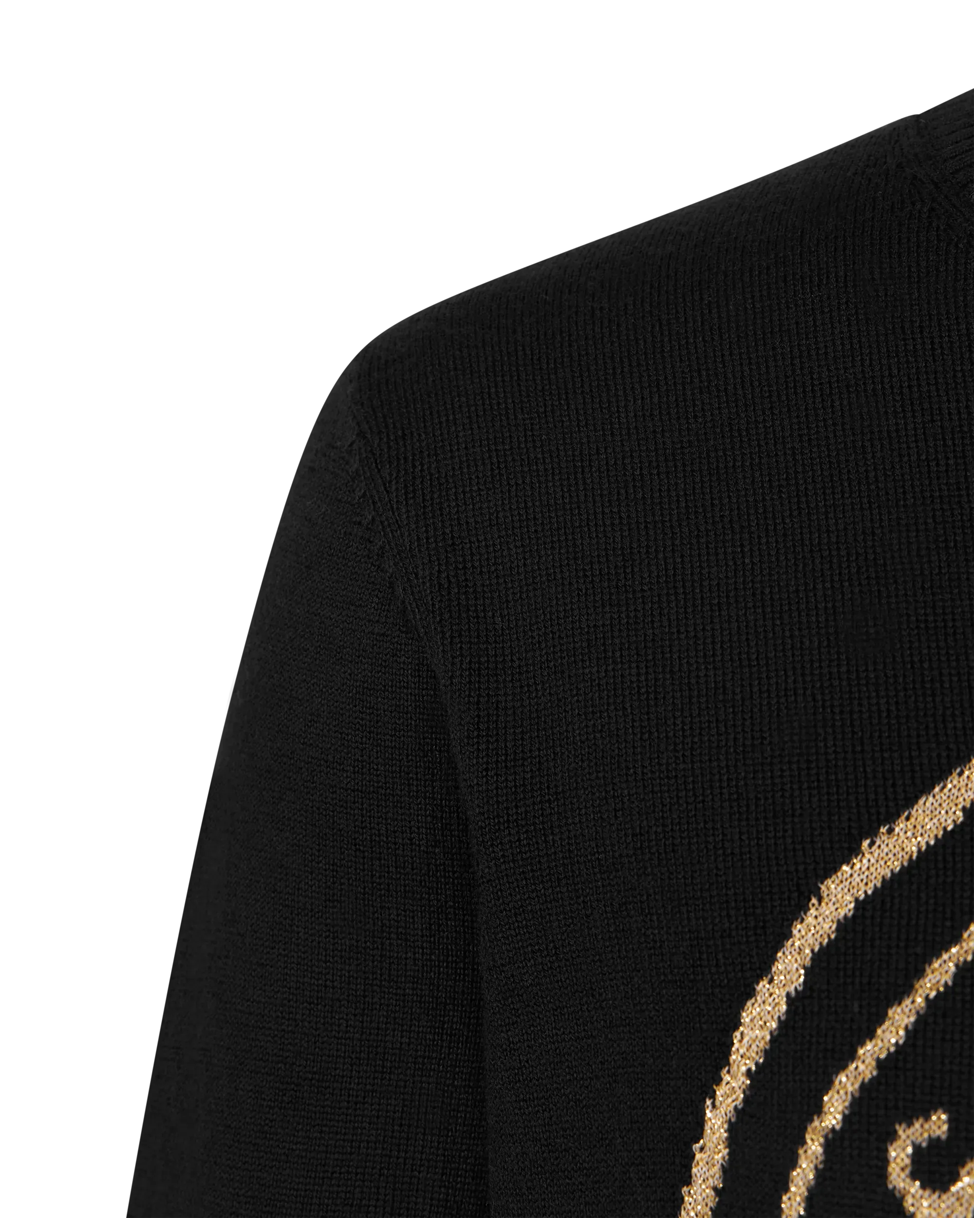 V-Emblem Wool Sweater
