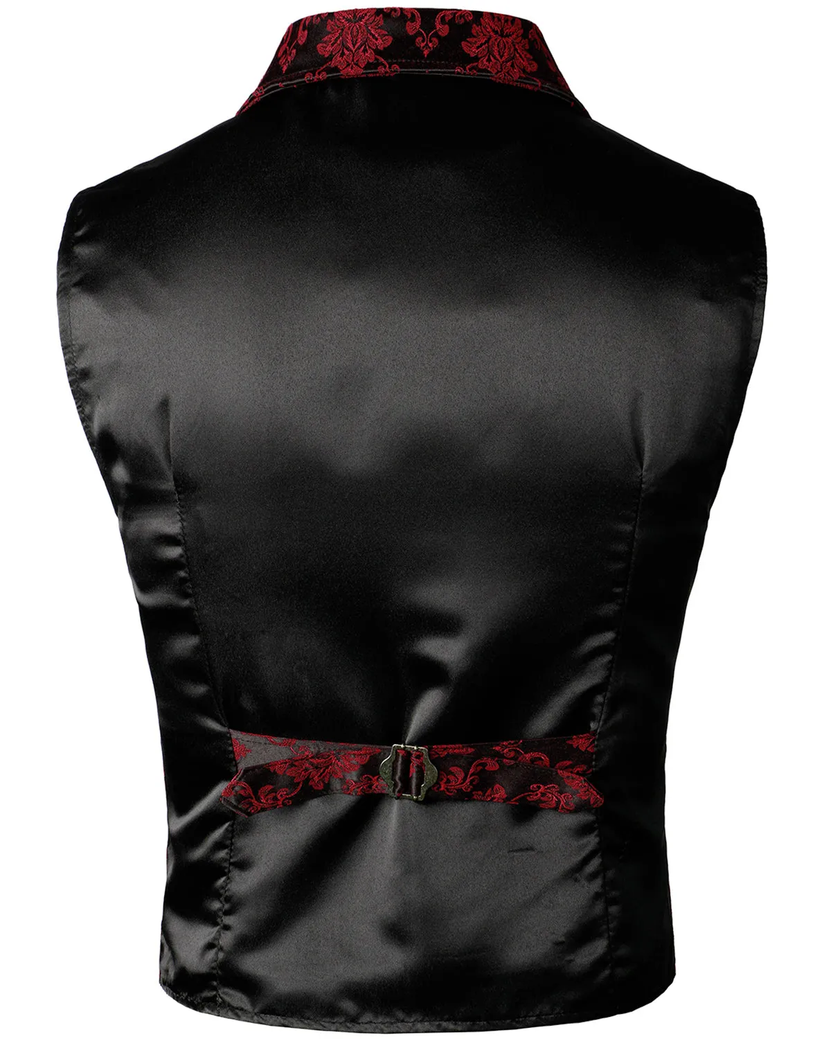 VATPAVE Mens Victorian Suit Vest Steampunk Gothic Waistcoat