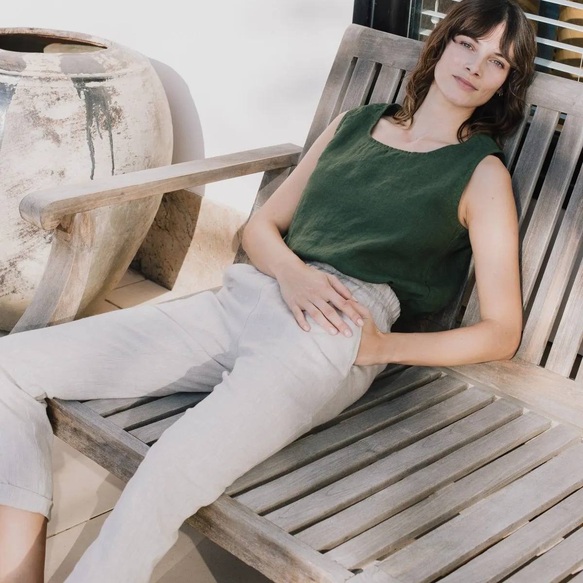 VIENNA linen tank top