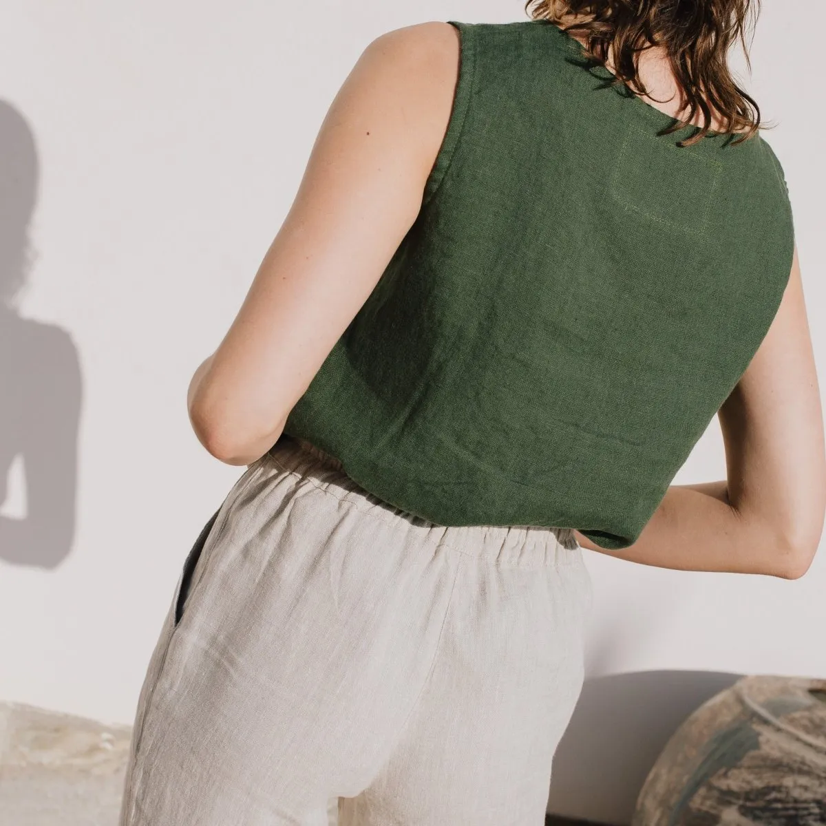 VIENNA linen tank top