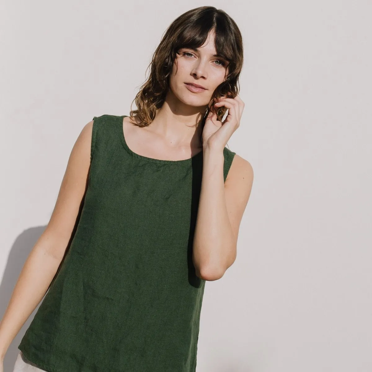 VIENNA linen tank top