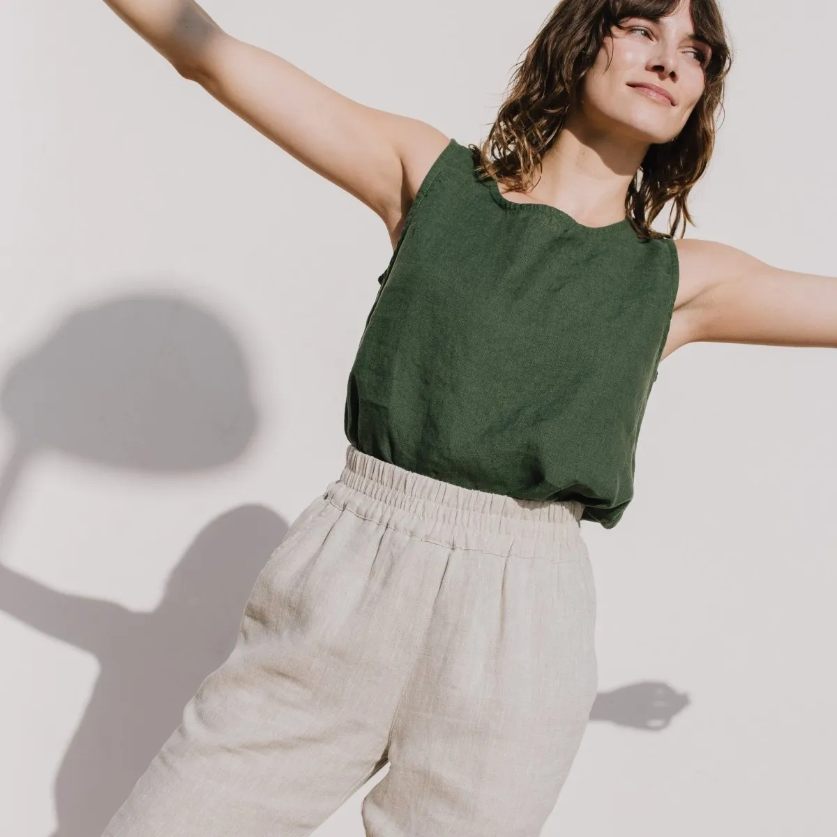 VIENNA linen tank top