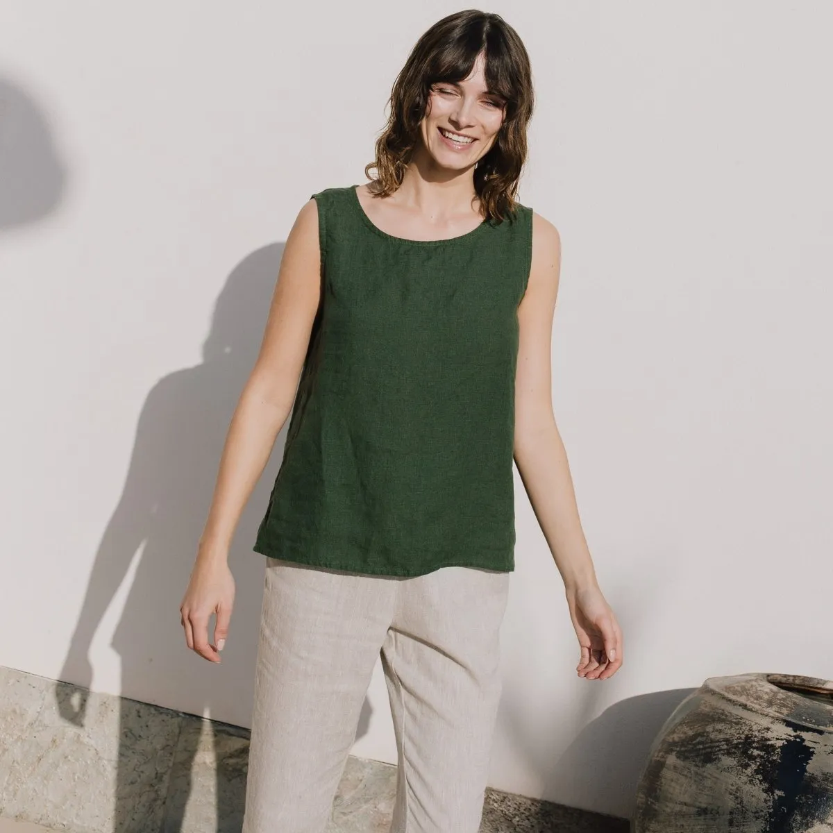 VIENNA linen tank top