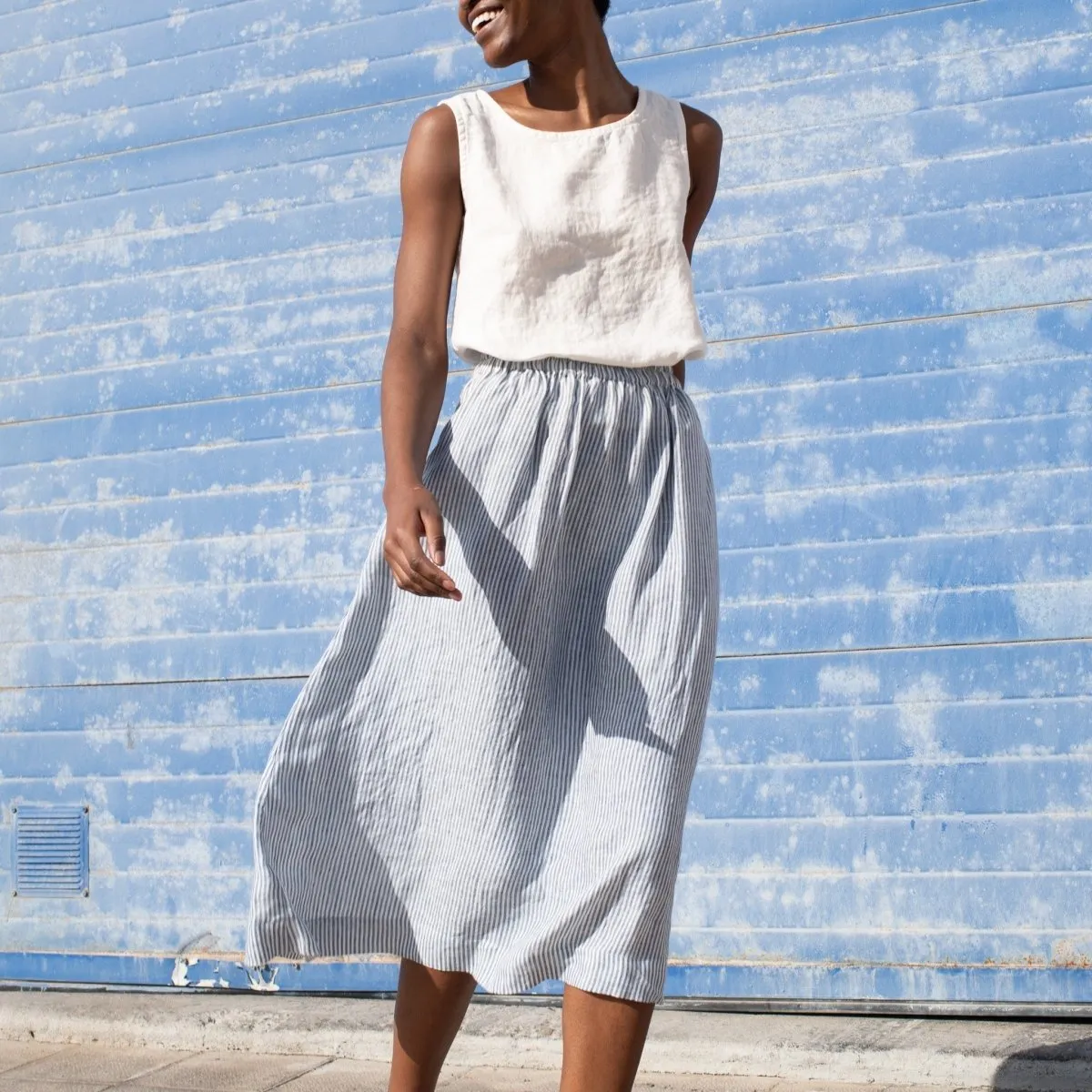 VIENNA linen tank top